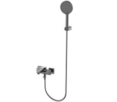 Смеситель для ванны AQUAme Imola AQM6712GM Серый матовый 