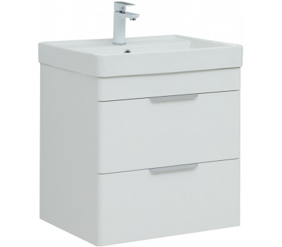 Тумба с раковиной Aquanet Ирис new 120 R подвесная 2 ящ. цв. белый глянец 00332259 Тумба с раковиной Aquanet Ирис new 120 R подвесная 2 ящ. цв. белый глянец 00332259