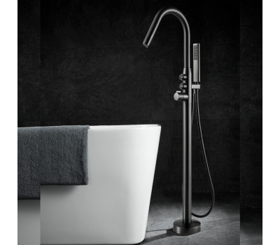 Смеситель для ванны напольный Black&White U7752GM