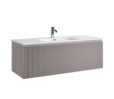 Тумба подвесная SANCOS Snob R 1.0 1195х445х406, c одним ящиком оснащенным доводчиками, Doha Soft , арт.SNR1.0120SM Тумба подвесная SANCOS Snob R 1.0 1195х445х406, c одним ящиком оснащенным доводчиками, Doha Soft , арт.SNR1.0120SM