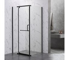 Душевой угол Veconi Rovigo RV-18B, 900x900x2000, черный матовый, стекло прозрачное Душевой угол Veconi Rovigo RV-18B, 900x900x2000, черный матовый, стекло прозрачное