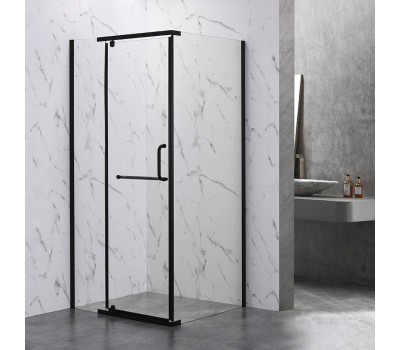 Душевой угол Veconi Rovigo RV-18B, 900x900x2000, черный матовый, стекло прозрачное Душевой угол Veconi Rovigo RV-18B, 900x900x2000, черный матовый, стекло прозрачное