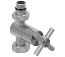Вентиль Сунержа G 1/2" НР х G 3/4" НГ прямой крест цвет-сатин 071-1409-1234 