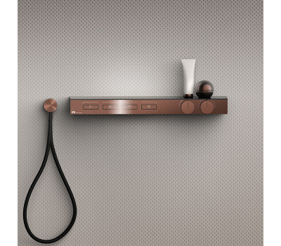 Термостат смеситель для душа GESSI Hi-Fi 63026#708 Медь Термостат смеситель для душа GESSI Hi-Fi 63026#708 Медь