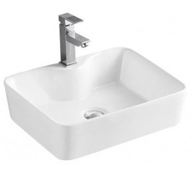 Раковина накладная 48х37 см Azario AZ-2010 SP фаянс, цвет Белый