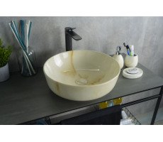 Раковина накладная Gid Mnc526 Под камень глянцевый 