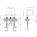 Смеситель для раковины GESSI Inciso 58114#246 Золото 