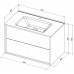 Тумба с раковиной Aquanet Lino 80 (Flat) белый глянец (298573) 
