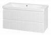 Тумба под раковину Brevita Victory 105 подвесная (белая) VIC-09105-0102Я 