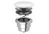 Донный клапан Villeroy&Boch 68080001 цвет крышки-альпийский белый, незапираемый с решеткой