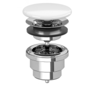 Незапираемый донный клапан Villeroy&Boch 68350001 с керамической крышкой Альпийский белый