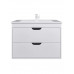Тумба с раковиной для ванной подвесная Uperwood Modul 77х45х57 см, белая/графит 393020560 Тумба с раковиной для ванной подвесная Uperwood Modul 77х45х57 см, белая/графит 393020560