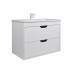 Тумба с раковиной для ванной подвесная Uperwood Modul 77х45х57 см, белая/графит 393020560 Тумба с раковиной для ванной подвесная Uperwood Modul 77х45х57 см, белая/графит 393020560