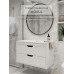 Тумба с раковиной для ванной подвесная Uperwood Modul 77х45х57 см, белая/графит 393020560 Тумба с раковиной для ванной подвесная Uperwood Modul 77х45х57 см, белая/графит 393020560