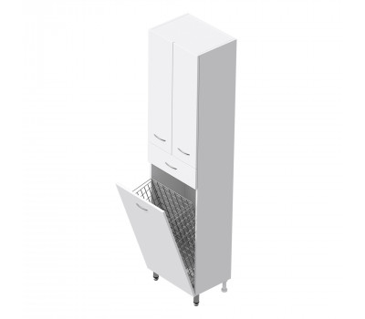 Пенал Onika Модерн 46 напольный, белый, универсальный 404601 