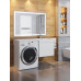 Тумба под стиральную машину подвесная Uperwood Magenta 55х50х55 см, белая, выдвижной ящик 5930205153 