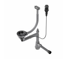 Слив-перелив OMOIKIRI WK-1-GM-A, для одночашевых моек, цвет-вороненая сталь 4956470 Слив-перелив OMOIKIRI WK-1-GM-A, для одночашевых моек, цвет-вороненая сталь 4956470