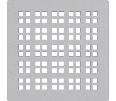 Решетка для cливных трапов Alcadrain MPV015 из нержавеющей стали 102×102 мм 