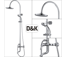 Душевая система DK Rhein Schiller DA1463701C09 хром 