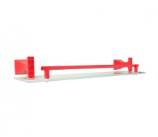 Полка стеклянная ГРАНИ 4012R красная Bronze de Luxe 