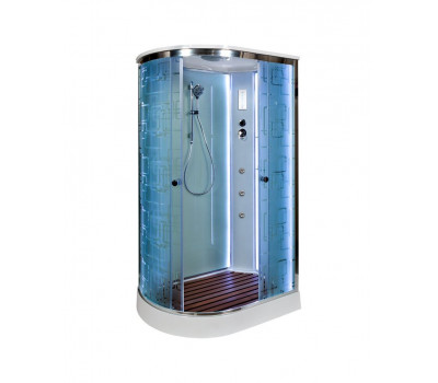 Душевая кабина AvaCan EM2012 R LED с гидромассажем Хром 