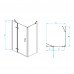 Душевой уголок 140x100 RGW Passage 41087740-084L Черный матовый Душевой уголок 140x100 RGW Passage 41087740-084L Черный матовый