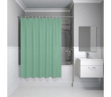 Штора для ванной, 200x240 см, Полиэстер, зеленый, IDDIS BL05P24i11 Штора для ванной, 200x240 см, Полиэстер, зеленый, IDDIS BL05P24i11