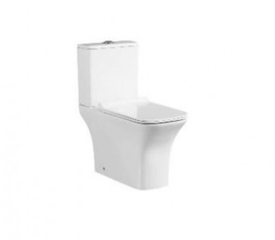 Унитаз напольный безободковый (сиденье микролифт)  SantiLine SL-5023 