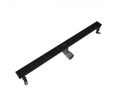 Душевой трап линейный Knotlor SDRW0800LBL матовый черный  