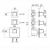 Смеситель для душа на 2-4 выхода BOSSINI Rectangular Z033203.030 Хром 