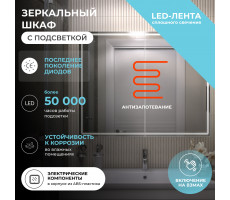 Шкаф VIGO навесной Geometry Comfort 1000 с зеркалом 222  