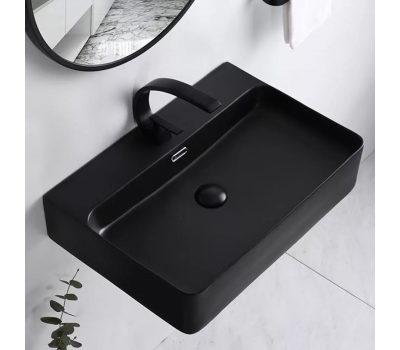 Раковина Ceramalux 8145MB черный матовый Раковина Ceramalux 8145MB черный матовый