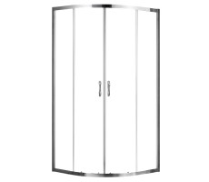 Душевое ограждение Azario MILTON 1000х1000х2000, БЕЗ ПОДДОНА, полукругл профиль серебро Душевое ограждение Azario MILTON 1000х1000х2000, БЕЗ ПОДДОНА, полукругл профиль серебро