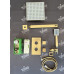 Душевая система встроенная с термостатом Timo Petruma SX-5059/17SM золото матовое матовая  