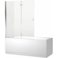 Шторка на ванну Aquanet Beta 4 NF6222-hinge, прозрачное стекло 