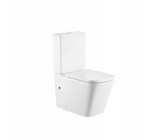 Унитаз ABBER Rechteck AC1210T компакт белый, безободковый, смыв торнадо 