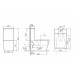 Унитаз ABBER Rechteck AC1210T компакт белый, безободковый, смыв торнадо 