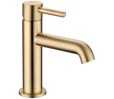 Смеситель для раковины Grocenberg GB2099MG, матовое золото 