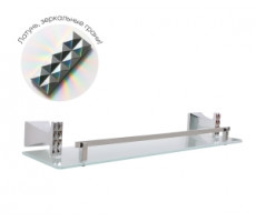 Полка стеклянная ГРАНИ 4012 хром Bronze de Luxe 