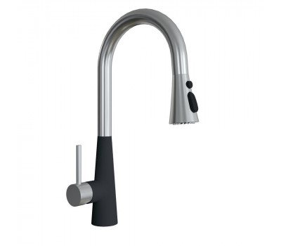 Смеситель для кухни с выдвижным изливом Florentina ВИТА 313.29Н.1223.302, антрацит 