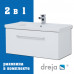 Тумба с раковиной подвесная Dreja Big Inn 80 см, белый