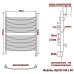 Полотенцесушитель Электрический Ника ARC ЛД (Г3) 100/60 правый тэн хром 