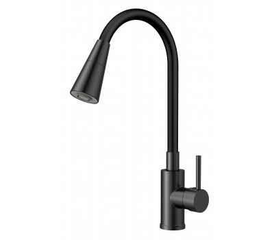 Смеситель для кухни гибкий излив черный2 режима K47BB ESKO Смеситель для кухни гибкий излив черный2 режима K47BB ESKO