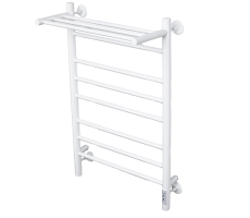 Полотенцесушитель электрический Comfysan Luce EC-8 80/40 с полкой, белый 