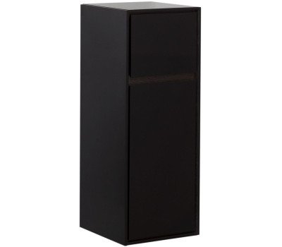 Пенал малый Aquanet Милан 35 черный глянец 