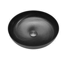Раковина накладная ABBER Wasser Kreis AF2412MB черная матовая 