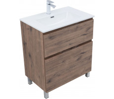 Тумба с раковиной Aquanet Алвита new 70 (Flat) напольная 2 ящ. цв.дуб веллингтон табак 00345678 Тумба с раковиной Aquanet Алвита new 70 (Flat) напольная 2 ящ. цв.дуб веллингтон табак 00345678
