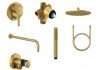 Душевой комплект Kludi BOZZ 38736N076 золото брашированное 