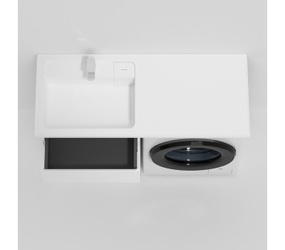 Раковина мебельная над стиральной машиной, левая, 120 см AM.PM X-Joy M85AWPL1201WG Белый 