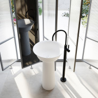 Раковина отдельностоящая ABBER Stein AS2552 белая матовая 